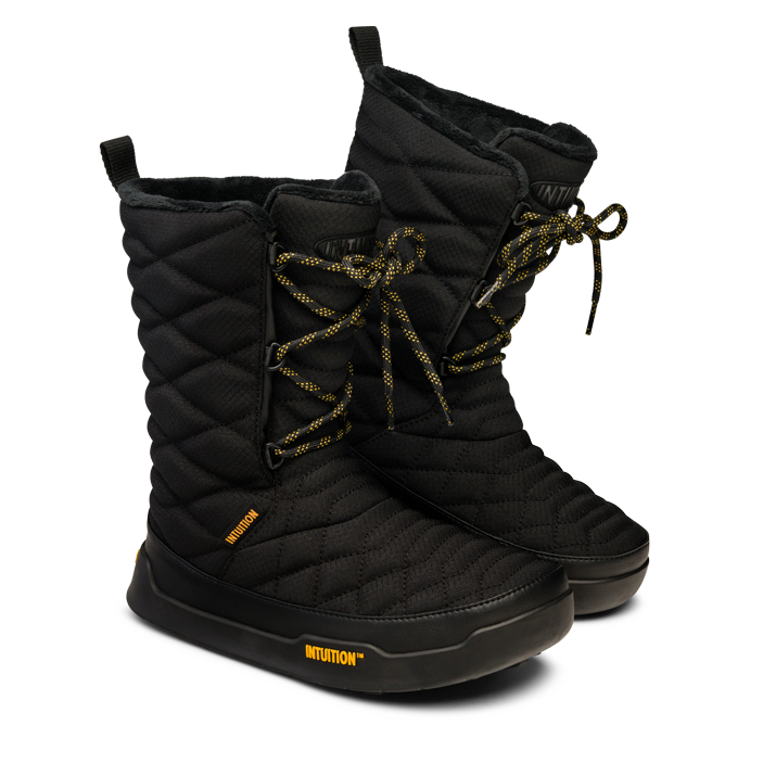 Intuition High Booties Black Gold
